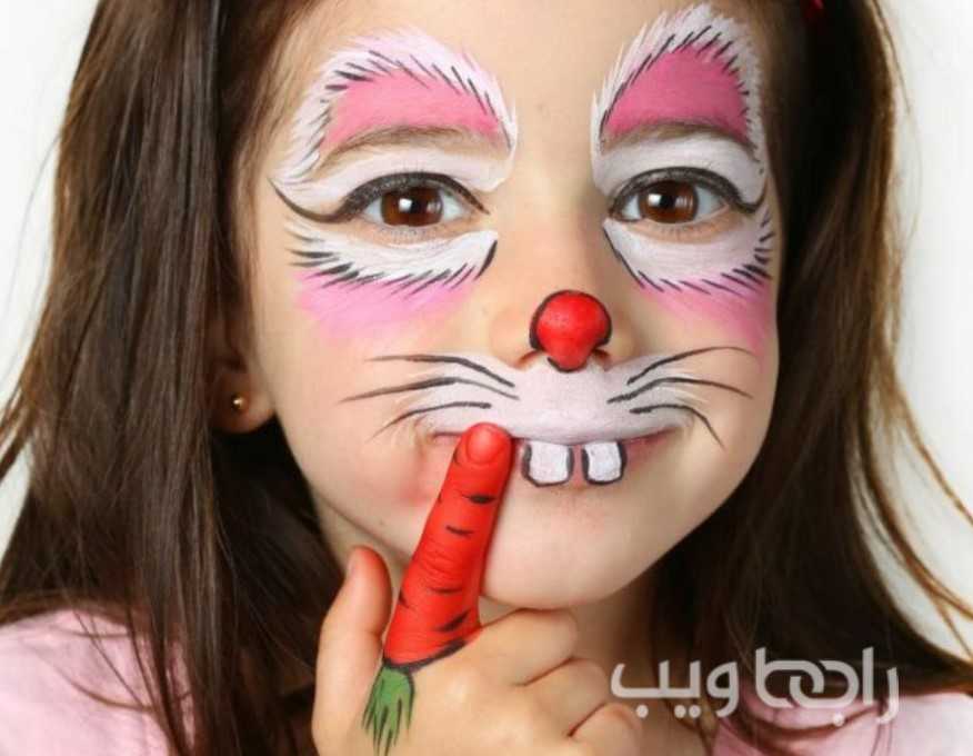 الرسم على الوجه للأطفال بالماكياج بمناسبة الهالوين للبنات و 